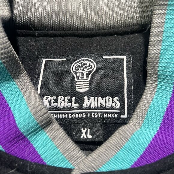 Black and Purple Varsity Jacket - Picture 4 of 10